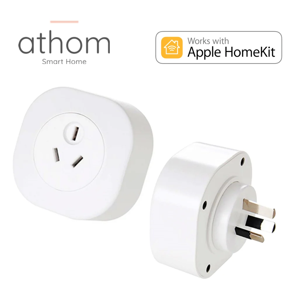 ATHOM AU Homekit WiFi розетка синхронизация Siri голосовой пульт дистанционного управления штепсельная австралийская