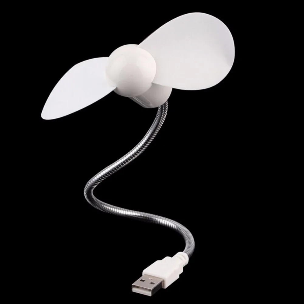 Гибкий мини USB вентилятор охлаждения кулер для ноутбука Настольный ПК компьютер Ноутбук летний Портативный Питание от USB вентилятор 6 цветов 1 шт