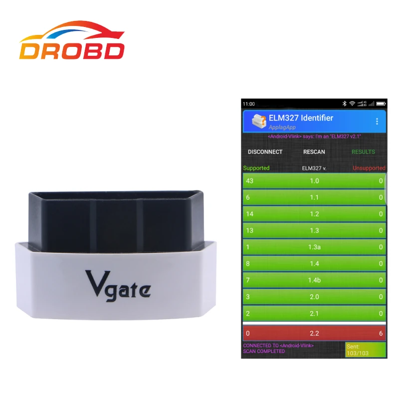 Новое поступление Vgate iCar3 WIFI OBDII OBD2 ELM327 Real 2 1 iCar 3 диагностический интерфейс для Android