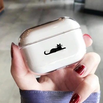 

Black Cat Case For Airpods Pro Cover Silicon Bluetooth Earphone Case For Air Pods 3 Funda