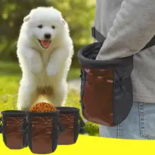 Сумка для тренировки домашних животных для собаки с поясом многофункциональная ткань для щенка Портативная сумка для кормления игровой практичный для хранения талии Боковые карманы