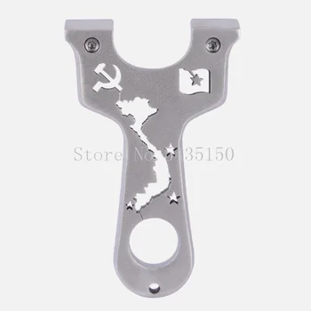 

Hunting slingshot catapult for outdoor shooting of stainless steel with flat rubber band hunting slingshot shooting 2020 new