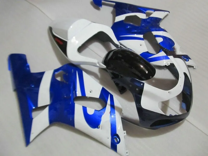 Injection mold Fairing kit for GSXR600 750 K1 01 02 03 GSXR 600 GSXR750 2001 2002 2003 White blue Fairings bodywork+gifts SH51 | Автомобили