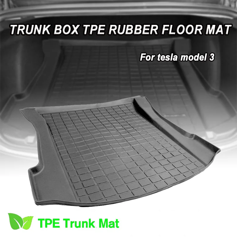 

Car Cargo Liner Boot Tray Rear Trunk Cover Matt Mat Floor Carpet Mud Non-slip Anti Dust Waterproof For Tesla Model 3