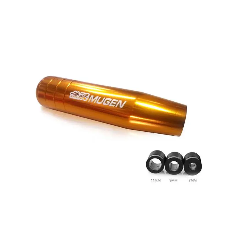 HiMISS Универсальный 13 см/17 см длина ручная ручка переключения рулевого механизма автомобиля алюминиевый сплав гоночный рычаг ручного переключения Mugen - Название цвета: Gold 130mm