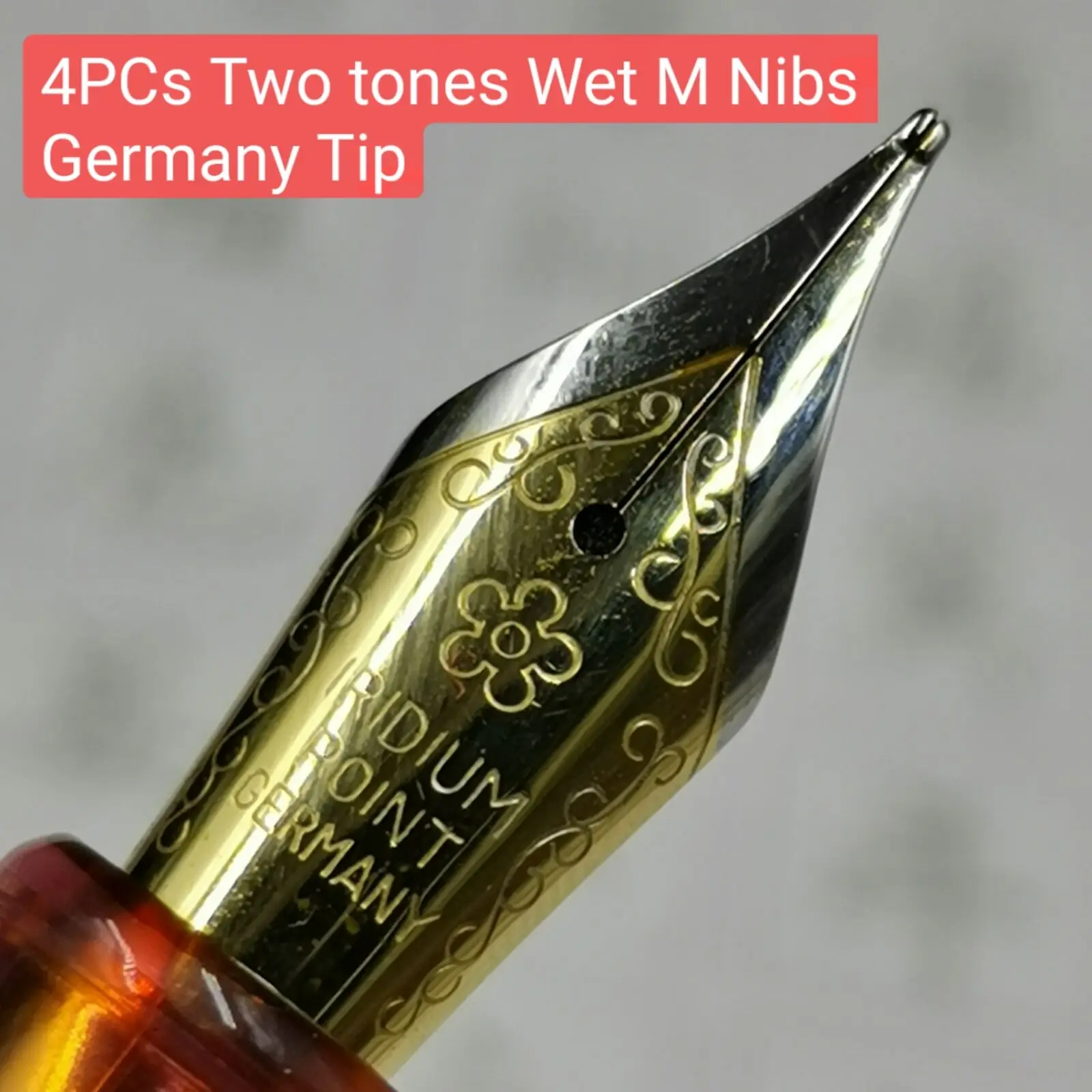 

4Pcs Two-Tones Wet Medium Nibs Germany Tip For Penbbs 456/308 Jinhao X450 X750 Fountain Pen Ink Pen Office school supplies