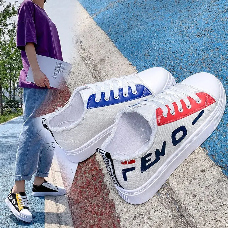 

Canvas Shoes Women's 2020 Spring New Style Students Korean-style Versatile Shoes Harajuku Ulzzang Flat White Shoes Fashion