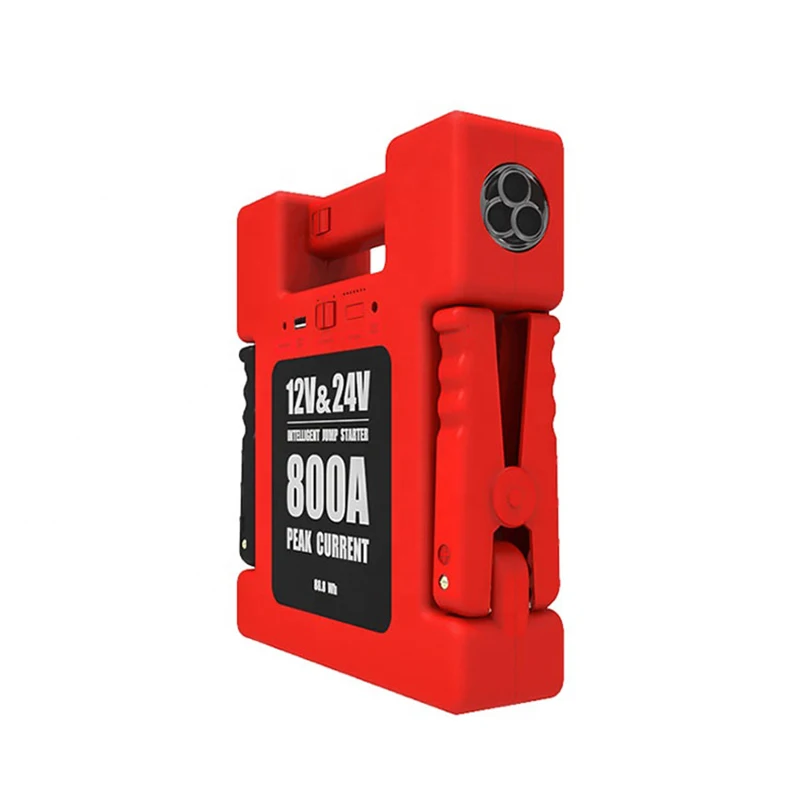 Multi-Functional Smart 800A High Power Jump Starter 12V /24V Car Battery Booster For Heavy Duty Vehicles