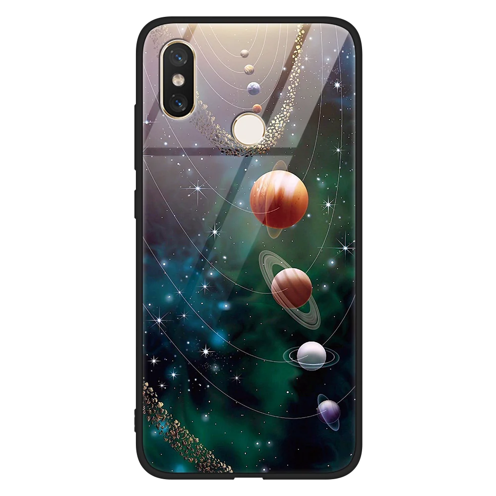 Чехол Space Star для Xiaomi Redmi Note 7 6 5 K20 Pro S2 5 Plus 7A 4X Y3 7S роскошный чехол из закаленного стекла для Redmi K20 Phone Shell - Цвет: xk10quan