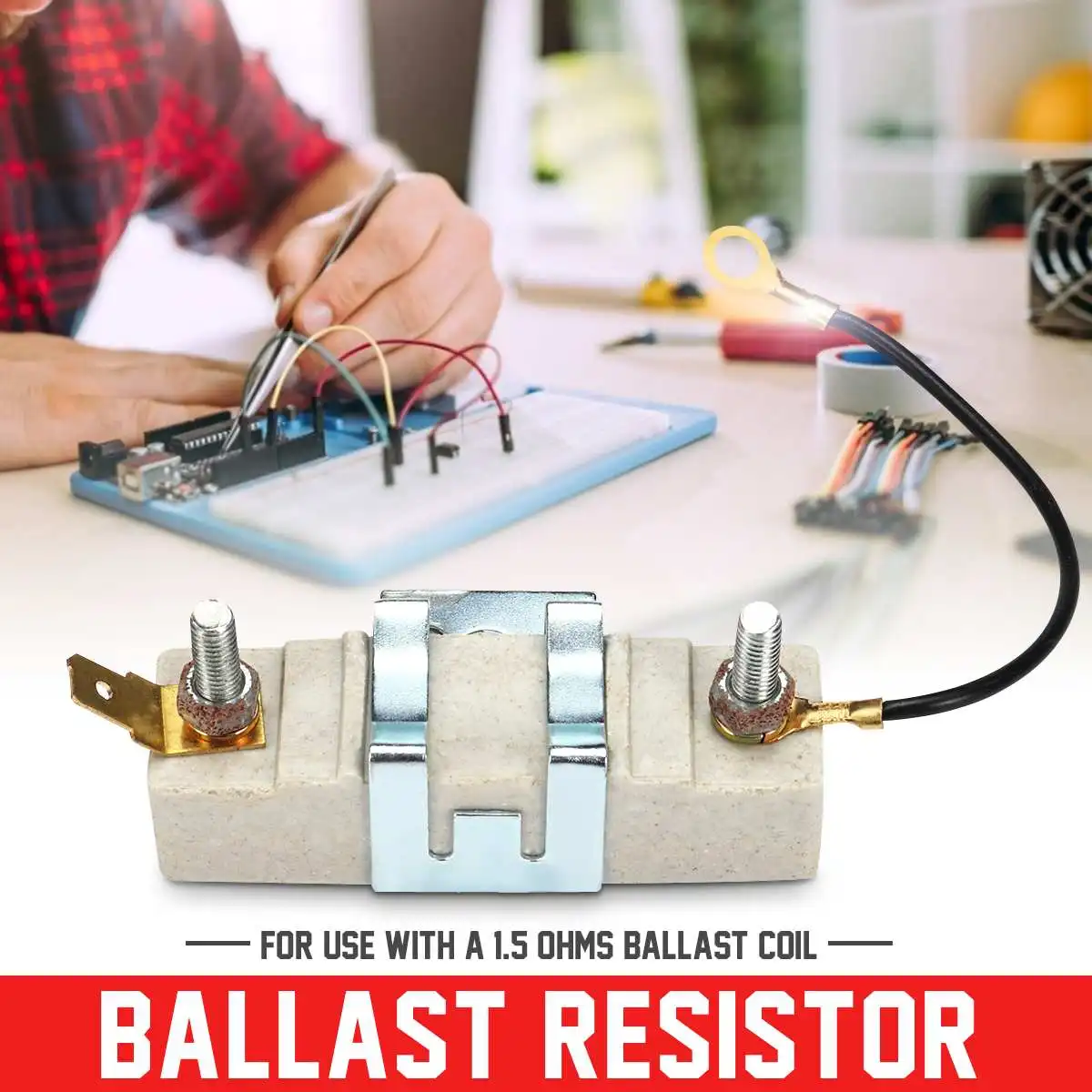 ABS Copper Ballast Resistor Coil Accessory Fit For Use With A 1.5 Ohms