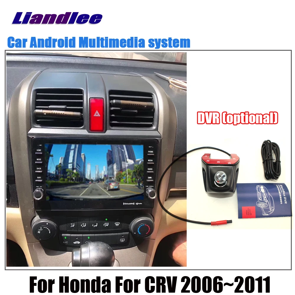 machine add DVR Liandlee Android 8,1 для Honda для CRV 2006~ 2011 автомобильный стиль стерео экран Carplay DSP BT gps-навигатор карта медиа - Цвет: machine add DVR