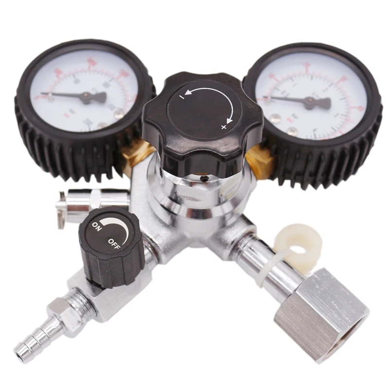 Сверхмощный двойной датчик CO2 регулятор Homebrew Kegging черновик пива kegeraters регулятор предохранительный клапан