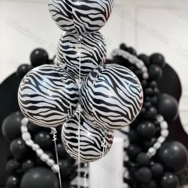 Ballon Animaux Jungle, 5 Pièces Animal Feuille D'aluminium Ballons, Decoration Anniversaire Jungle, Décoration Animaux De La Jungle Pour Enfant, Garçon, Fille