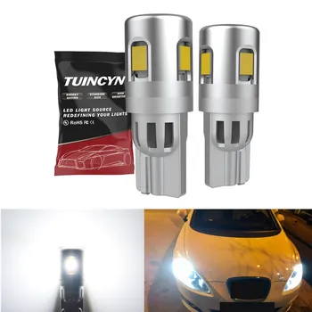 

2x T10 W5W 194 LED Canbus Bulbs 2835SMD 5 LED Bulbs White Error Free Car Auto Wedge Interior Light Dome Map Trunk Lamp 12V