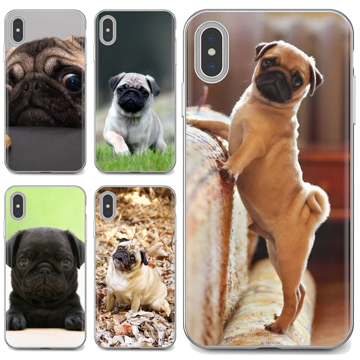 かわいいパグ犬hd壁紙サムスンギャラクシーa10 A30 0 A50 A60 0 A12 A31 1 A51 1 0e 1s M30シリコンスキンケース 電話用緩衝材 Aliexpress