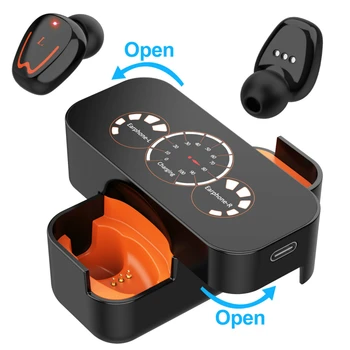 

New Bluetooth 5.0 Earphones TWS Wireless Headphones IPX7 Waterproof Sport Earbuds Touch Control Headset with Microphone 2020