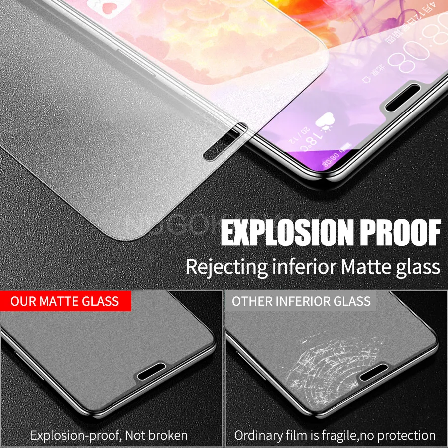 Матовое закаленное стекло для huawei Honor 10 9 8 Lite 8X Play View 20 20i Pro 10i защита экрана от отпечатков пальцев