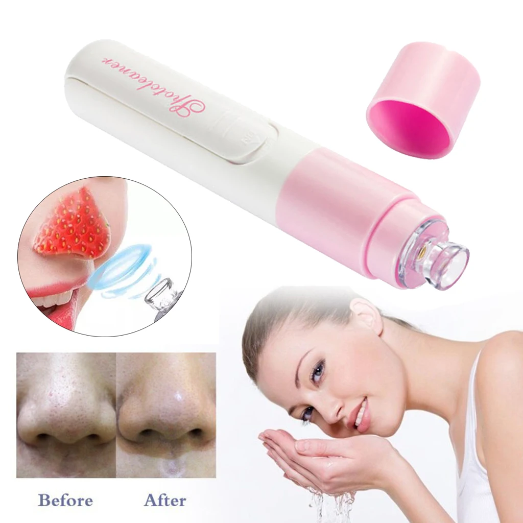 2 Pieces Portable Electric Blackhead Removal Cleanser Comedone Extractor Acne Remover Point Noir Remover Black Dot