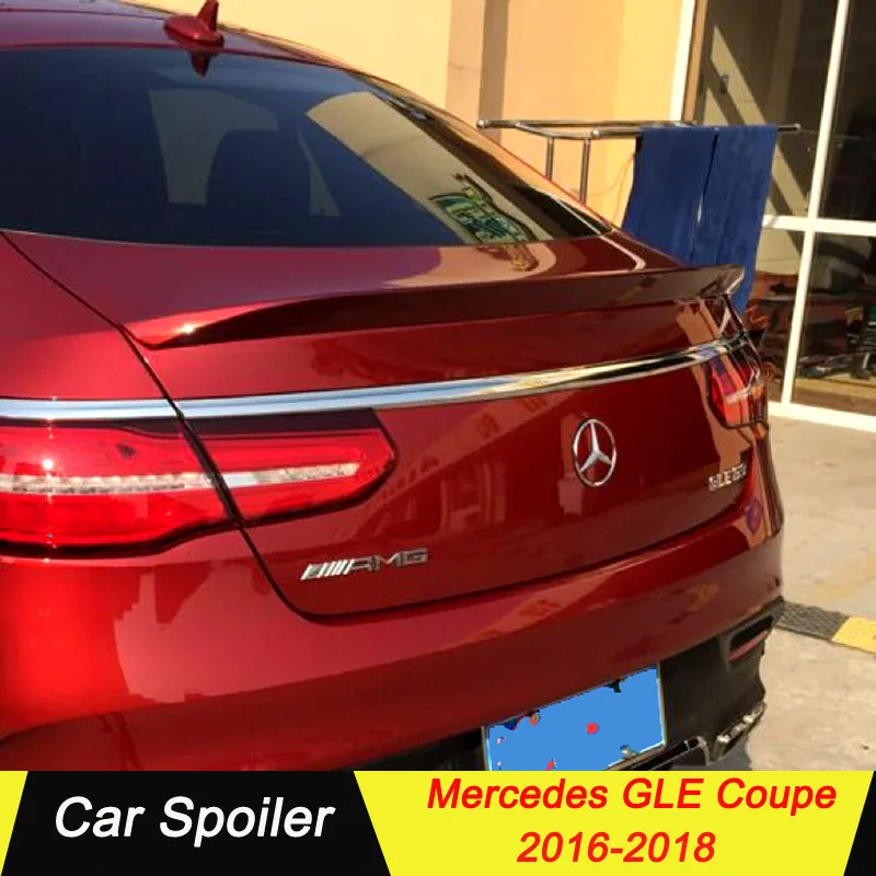

For Mercedes gle coupe 2016 2017 2018 ABS Primer Exterior Rear Spoiler Tail Trunk Boot Wing Decoration Car Styling