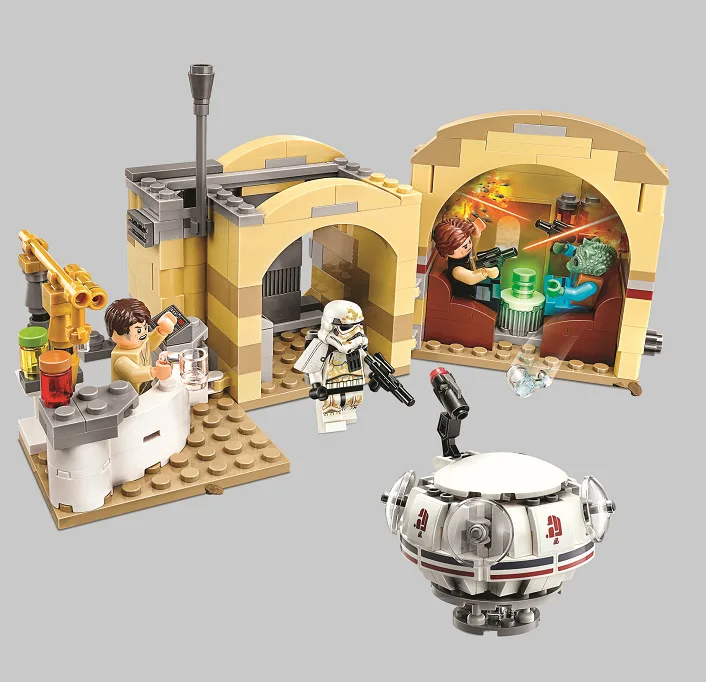 

Bela 10905 Star Wars Series Mos Eisley Cantina Building Block 400pcs Bricks Toys Compatible With Bela 75205 Star Wars