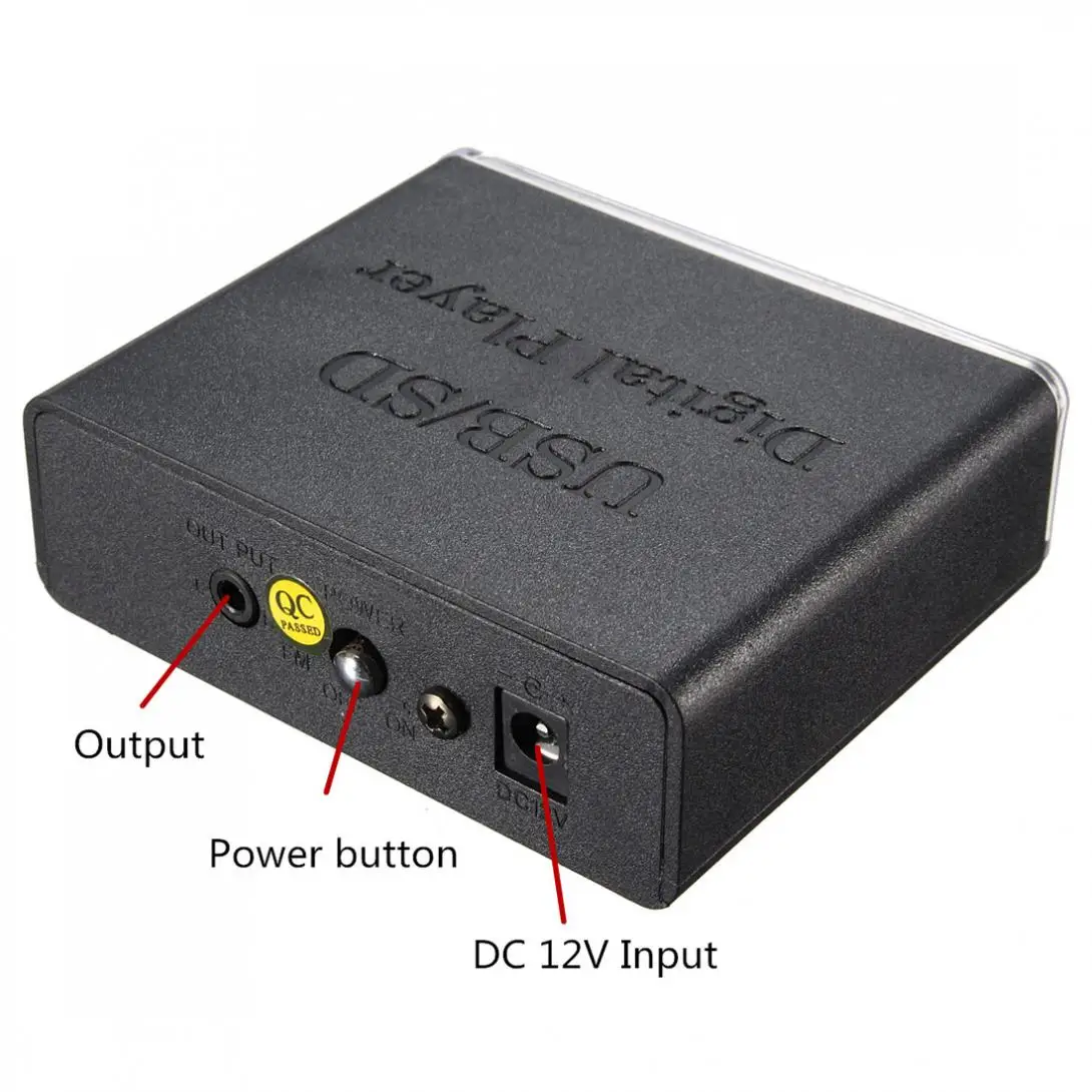 12V мини-мотоцикл авто стерео усилитель светодиодный USB/SD цифровой плеер, SD, MMC, MP3 USB Вход с пультом дистанционного управления