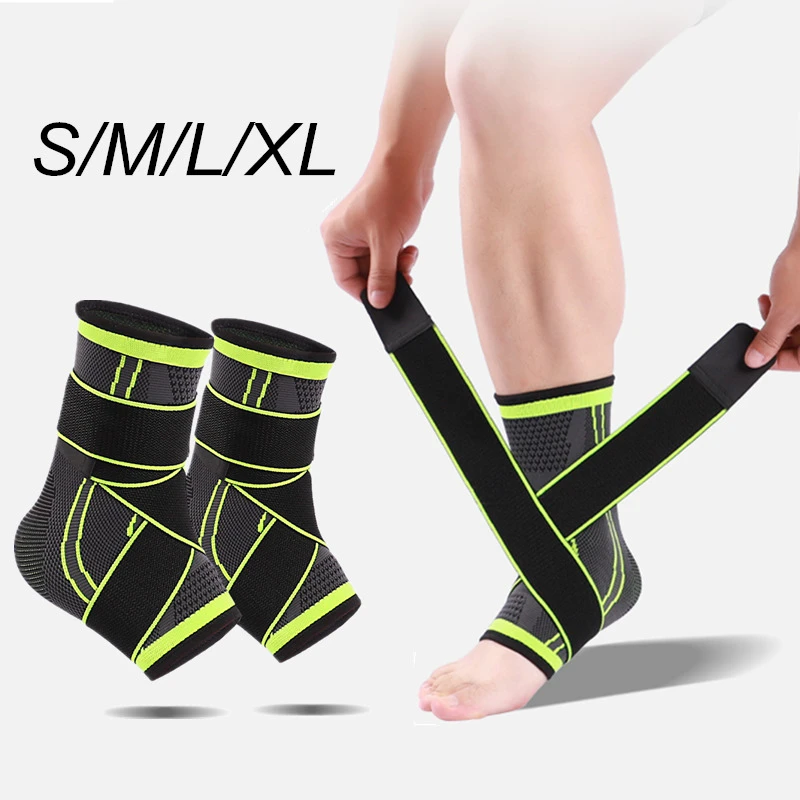 Tobilleras de compresión ajustables, Protección deportiva para voleibol, entrenamiento, Tendonitis de Aquiles, recuperación|Tobillera| - AliExpress