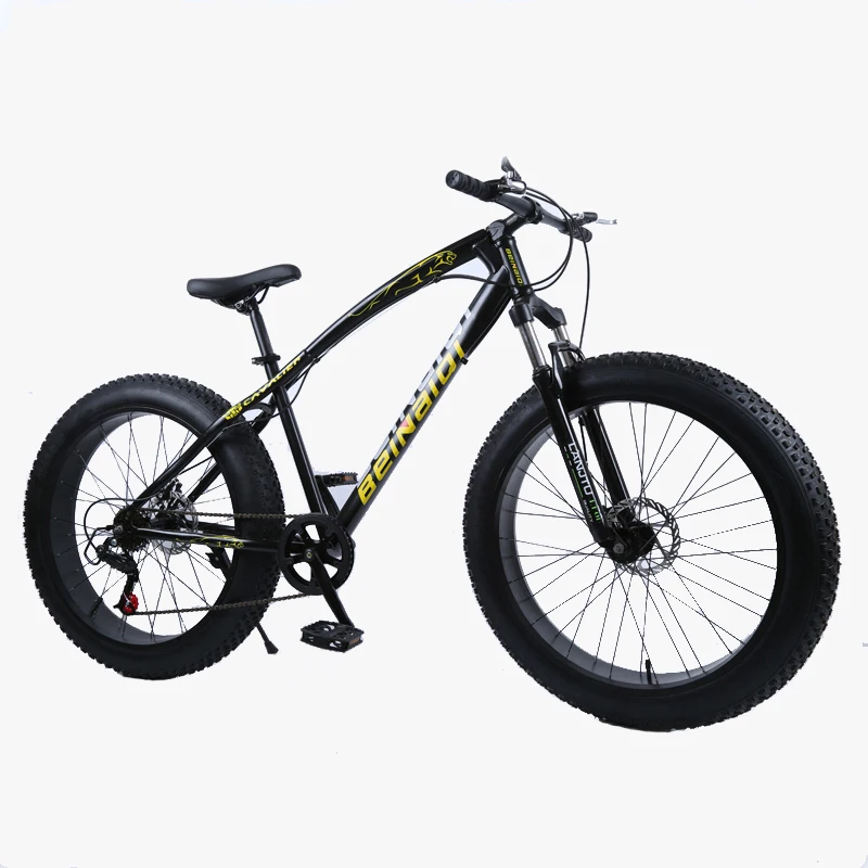 SHANJ Men's And Women's Fat Tire Mountain Bikes,Adult Full Suspension Beach Snow MTB Bicycle,20/24/26 Inche,21-30 Speeds,Disc Brakes