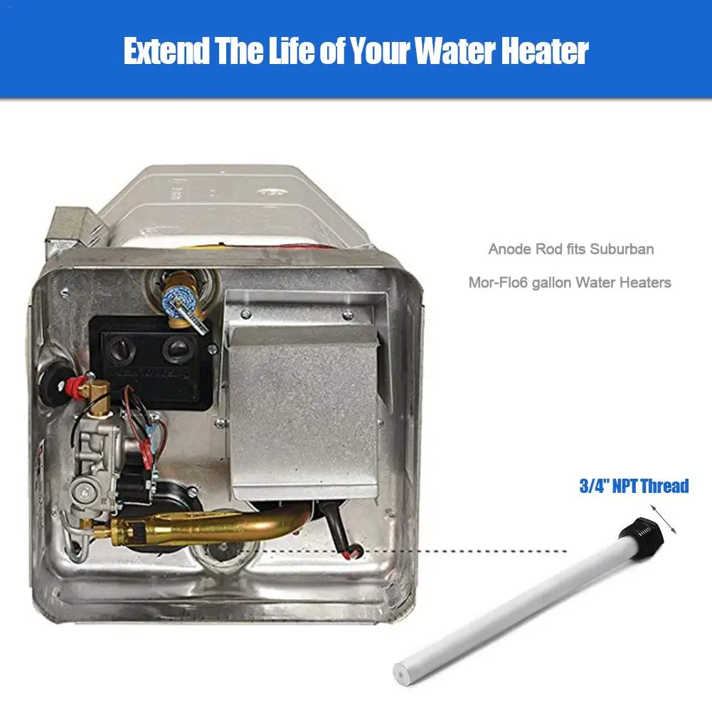 Rv Anode Rod Magnesium For Suburban Mor-flo 6 Gallon Water Heater Tank  Drain Water From The Tank - Rv Parts u0026 Accessories - AliExpress