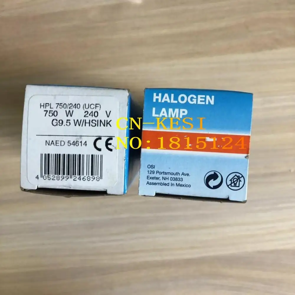 12 шт/L0T для OSRAM HPL 575 Вт/750 Вт 240 В G9.5 галогенная фото-оптическая лампа/сценическая лампа