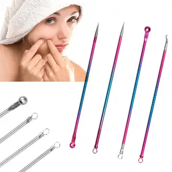 

4Pcs/Set Acne Blackhead Removal Needles Pimple Spot Cleanser Beauty Comedone Clean Extractor Tools Care Face G4I2