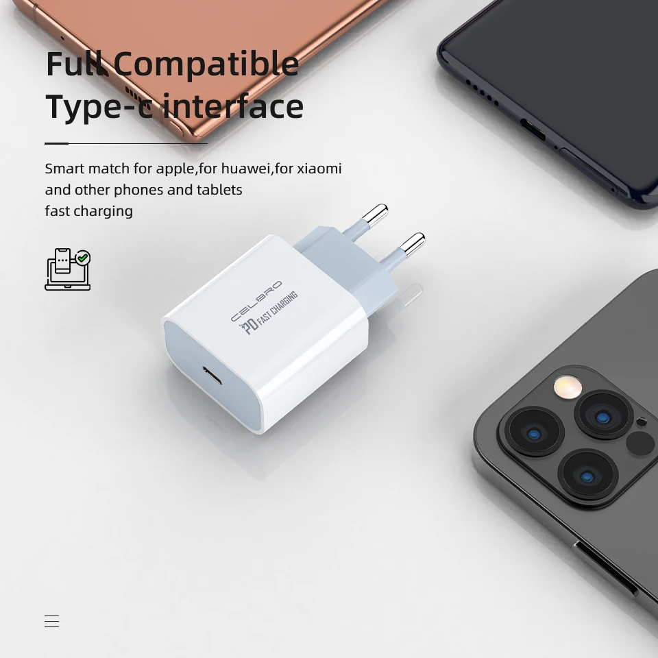 Treqa Adaptateur Secteur USB Type-C PD 20W pour iPhone 12 Pro Max - Charge  rapide à prix pas cher