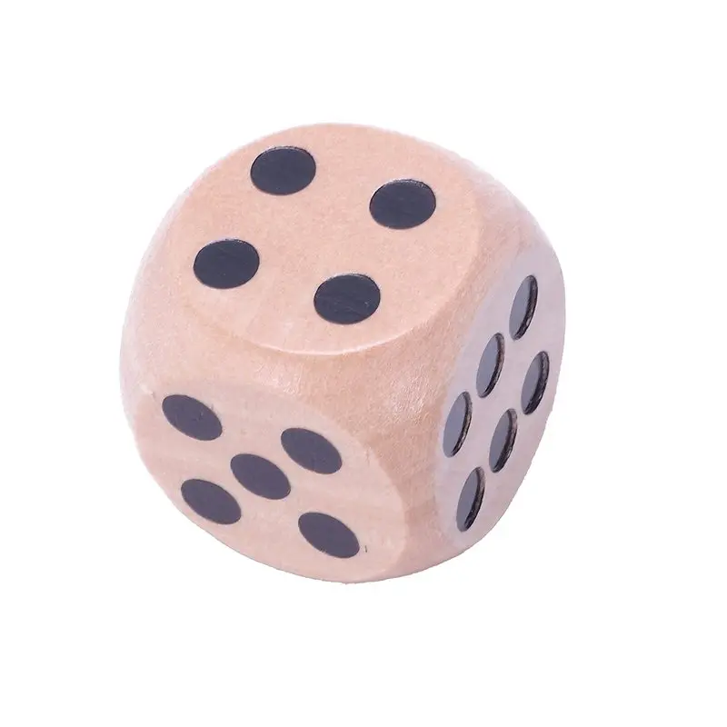XSXS-10 шестигранные D6 игральные кости для настольных игр, из дерева