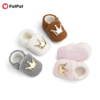 

PatPat 2020 New Autumn and Winter Baby / Toddler Stylish Crown Adorable Furry Warm Shoes for Baby Unisex Shoes
