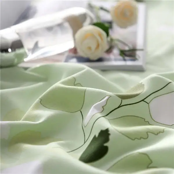 Fitted Sheet Pastoral Style Printing Bed Mattress With Four Corners And Elastic Band Bed Sheets Multi Size For Household