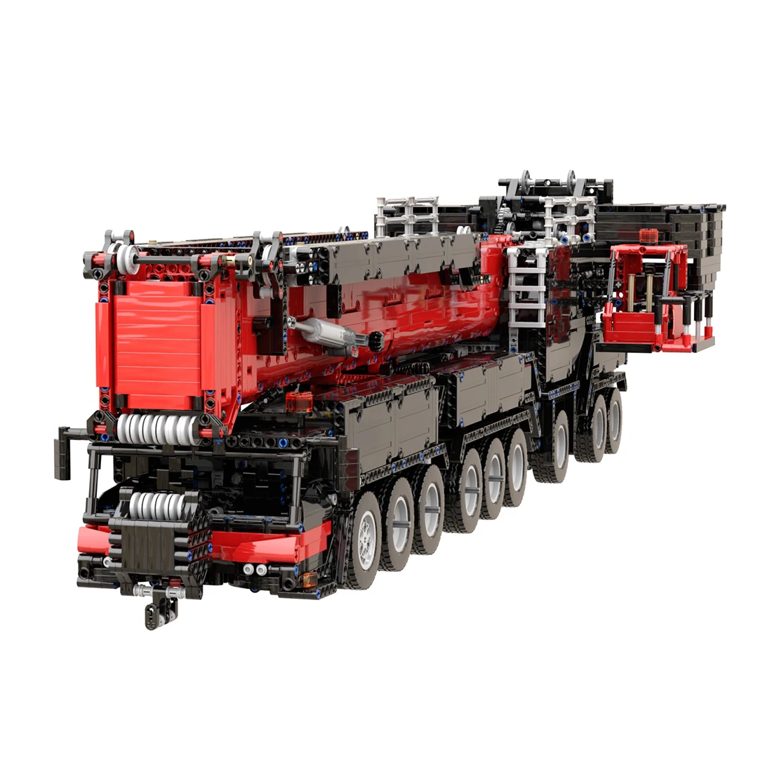 7068 шт Мпц мелких частиц 1:20 2 4G RC мобильный вездеходный кран строительные блоки