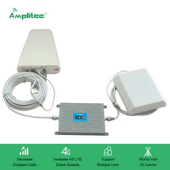 

Full Intelligent LCD display 2G 3G 4G Signal Booster Tri Band LTE Cellular Amplifier GSM DCS WCDMA 900/1800/2100MHz Repeater Kit
