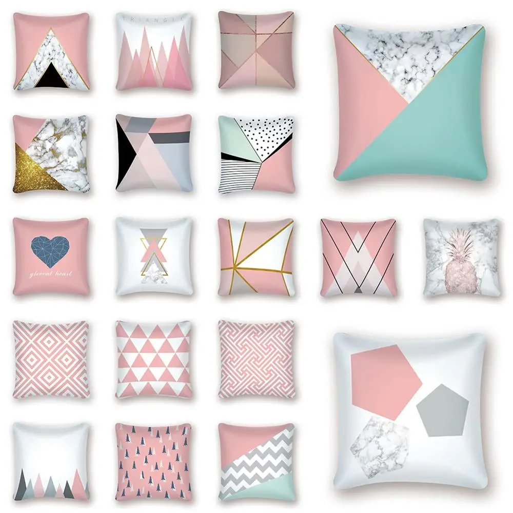 

45*45 cm Nordic Style Pillow Case Fashion Geometric Soft Cushion Cover Sofa Bedroom Seat Living Room Home Decorative