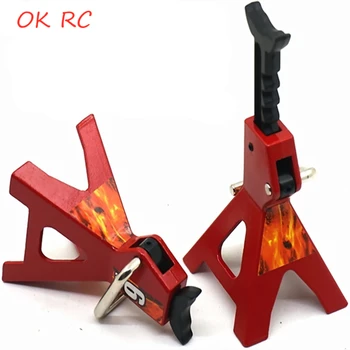 

1/10 RC Crawler Car 3 Ton 6 Ton Metal Scale Jack Stands Height Adjustable Repairing Tool For Trx-4 Trx4 Axial SCX10 S321