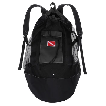 

Scuba Diving Snorkeling Mesh Backpack Dive Gear Dry Bag Sack Pack