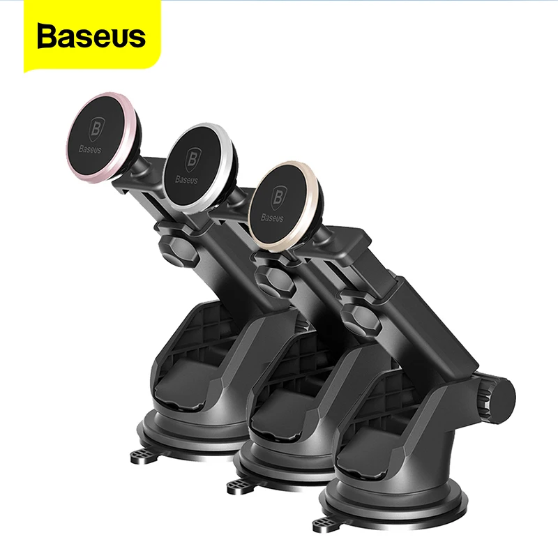 Baseus Car Phone Holder For iPhone Samsung Car Windshield Mount Magnetic Mobile Phone Holder Stand Support Cellular Phone