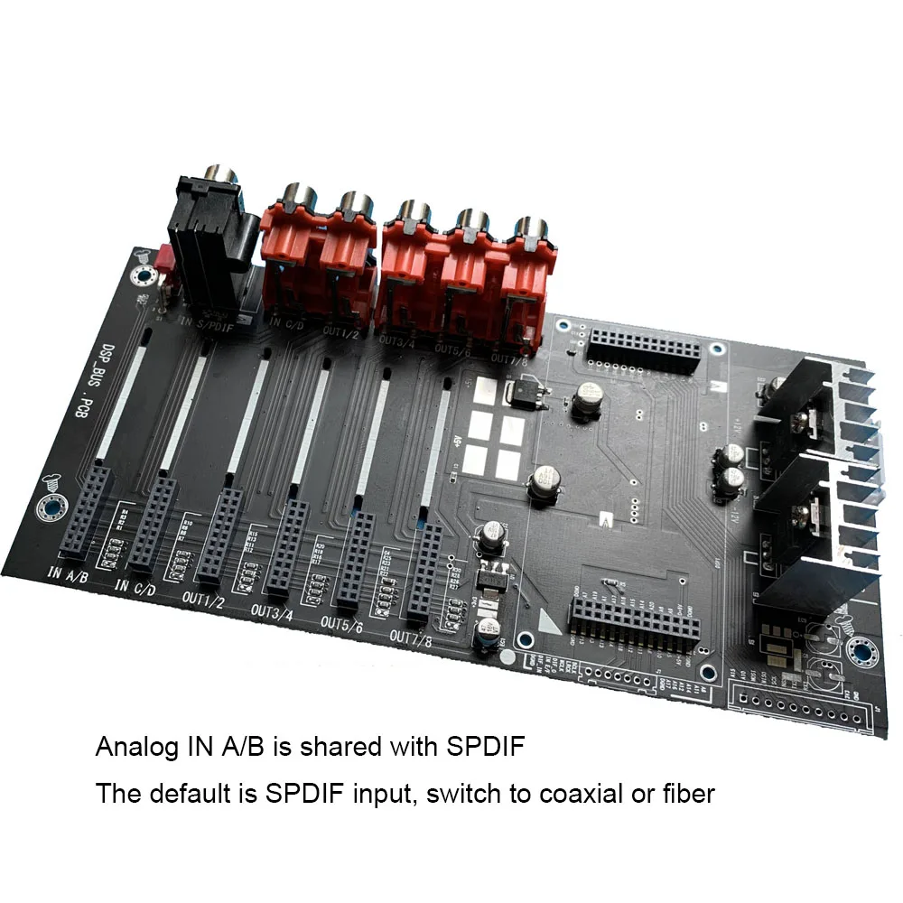 Lusya ADSP21489 макетная плата АЦП PCM1804 Вход ЖК дисплея + DAC PCM1798 Выход доска 4 в 8 процессор