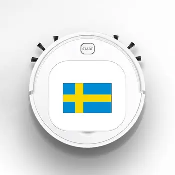 

Robot Vacuum Cleaner Intelligent Automatic Mopping Clean Robot for Hard Floor Carpet International Decorate SWEDEN Flag