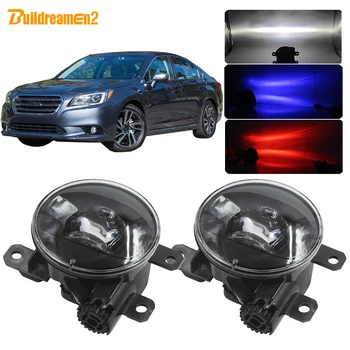 

Buildreamen2 For Subaru Legacy 2013-2018 Car Accessories 4000LM Fog Light LED Projector Fog Lamp Devil Eye DRL H11 12V 2 Pieces
