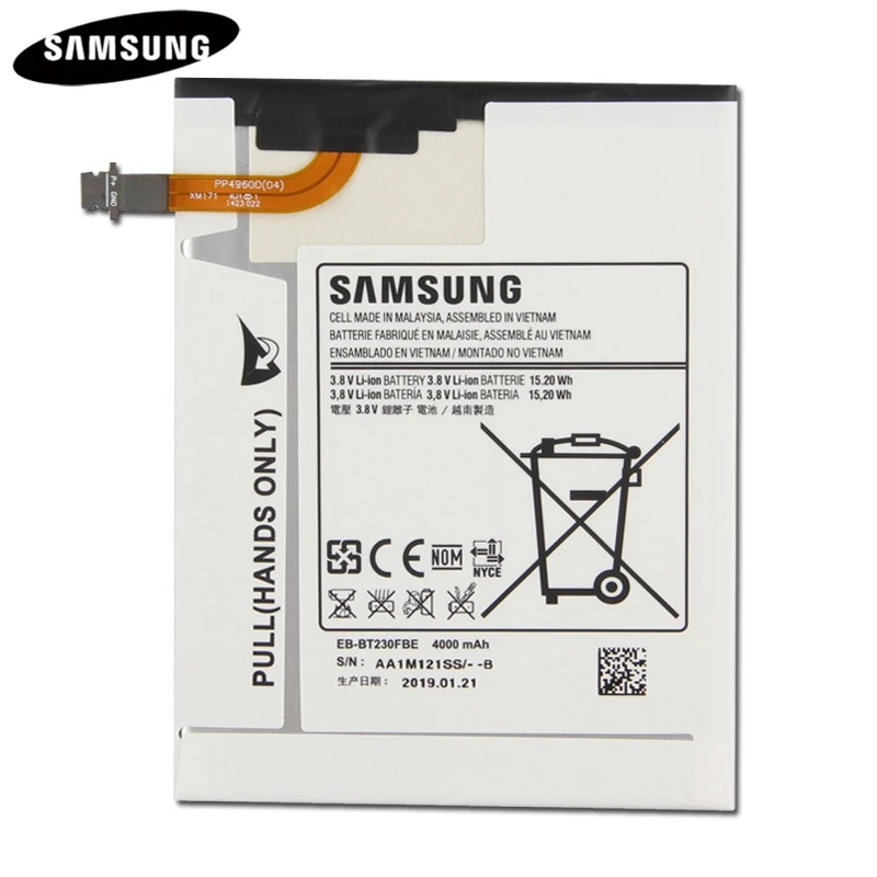 Планшет Батарея EB-BT239ABE EB-BT230FBE EB-BT230FBU для samsung Galaxy Tab 4 7,0 уголок SM-T230 SM-T231 SM-T235 4000 мА-ч