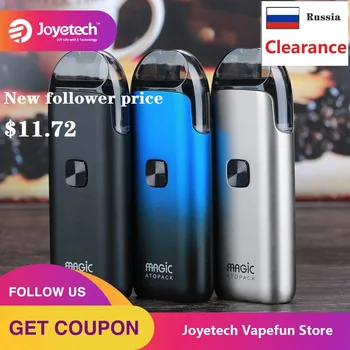 

Original Joyetech ATOPACK Magic Pod System Kit in Coil-less 0.6ohm NCFilm Heater Built in 1300mAh Battery Electronic Cigarette