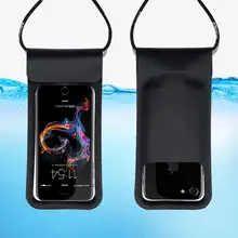 Водонепроницаемый Прозрачный чехол для телефона, чехол для мобильного телефона с сенсорным экраном, ПВХ сумка для сухого дайвинга, чехол с ремешком на шею для плавания iPhone Meizu
