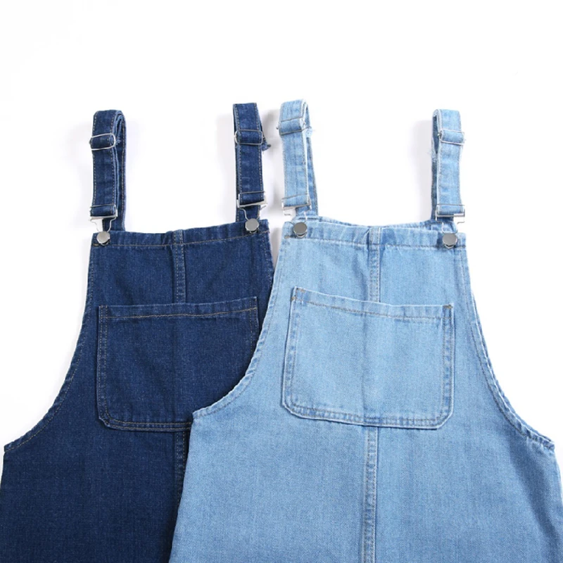 Платье Zoki женское джинсовое на подтяжках пикантный свободный сарафан в