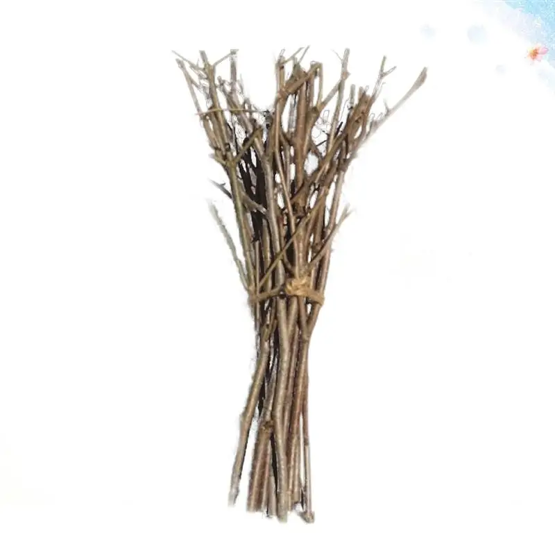 15PCS 15CM Christmas Simulation DIY Handmade Creative Pine Cones Sticks Dry Branches Wooden Sticks for DIY Crafts Photo Props