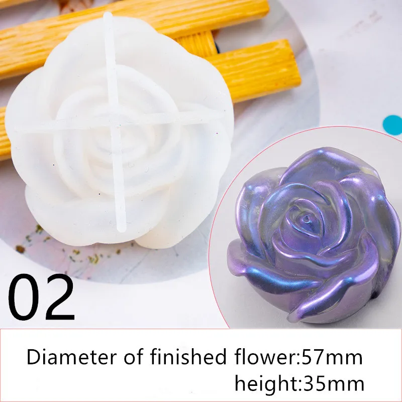 FLOWER 02 SNASAN ожерелье в форме бриллианта формочка для силиконовой Подвески для изготовления ювелирных изделий инструмент для ювелирных изделий из смолы УФ-формы для эпоксидной смолы декоративное ремесло - Цвет: FLOWER 02