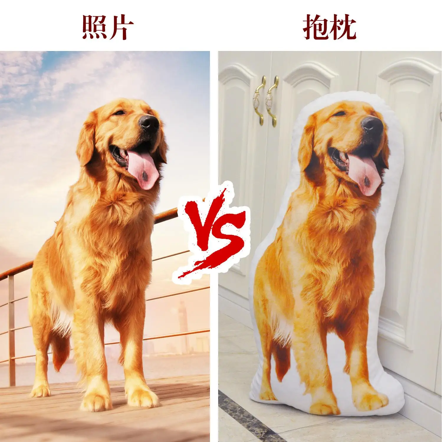 

Creative Dog DIY Cushion To Map Custom Pet Pillow Custom Simulation 3D Shaped Pillow As Christmas Gift Drop Shipping